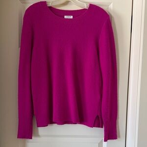 J. Crew Vibrant Pink Crew Neck Sweater